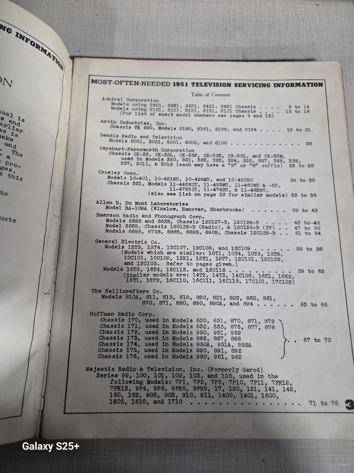 1951 Most Often Needed Television Servicing MANUAL Beitman Supreme Pub