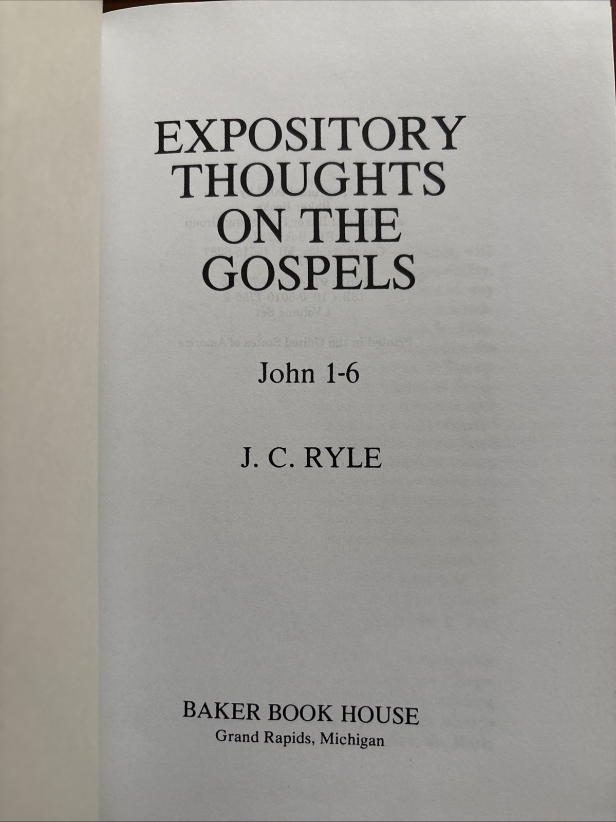 Expository Thoughts on the Gospels Volume 3 & 4 Hardcover J.C. Ryle Red Gold