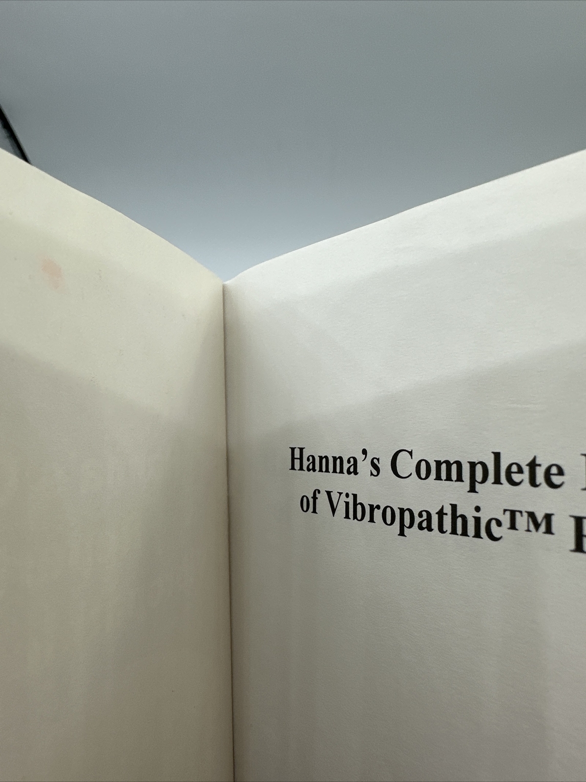 Hanna’s Complete Repertory Of Vibropathic Remedies Gretchen Wiegers 125 Pages PB