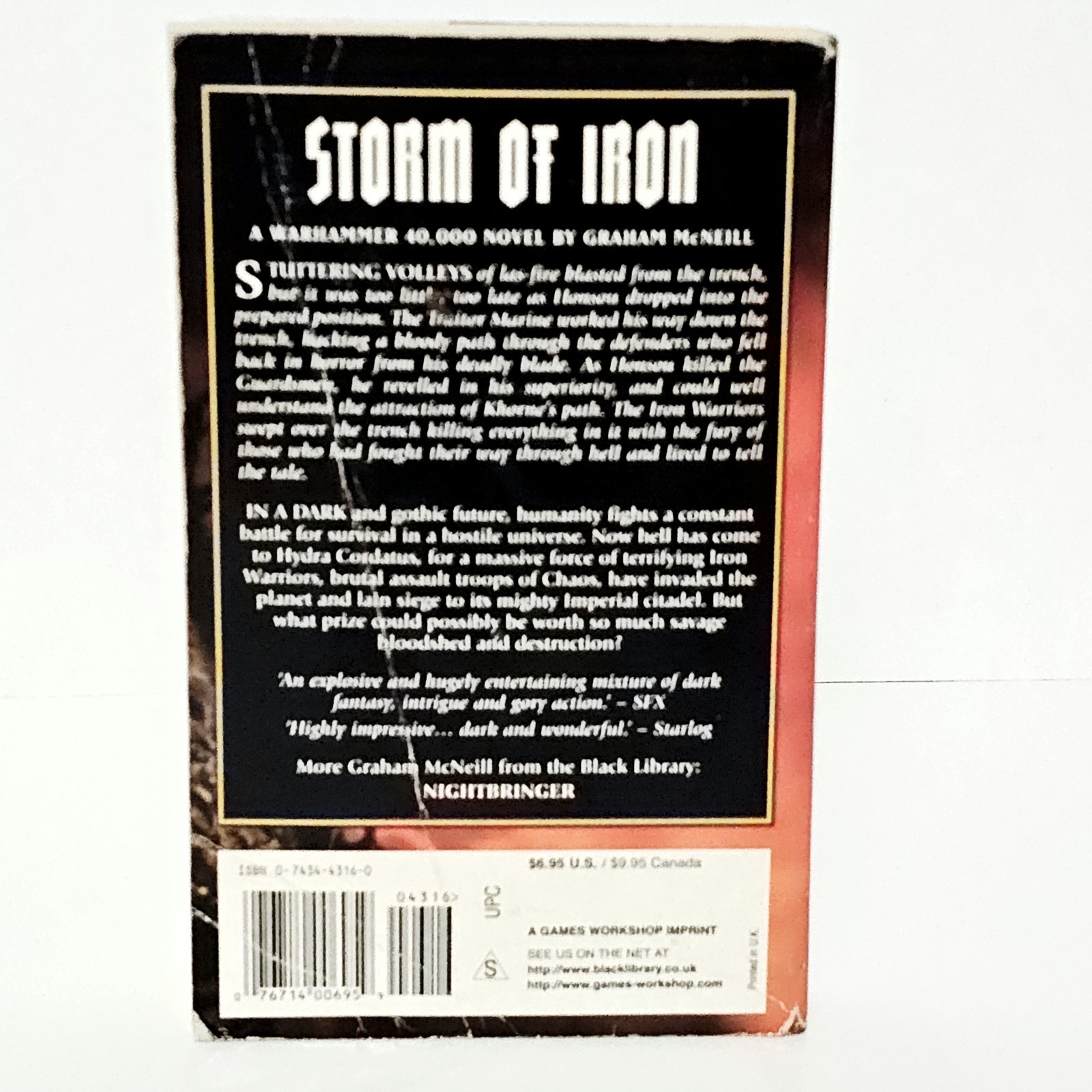 Warhammer 40k Storm Of Iron Graham Mcneill Paperback Black Library 2002 1st US