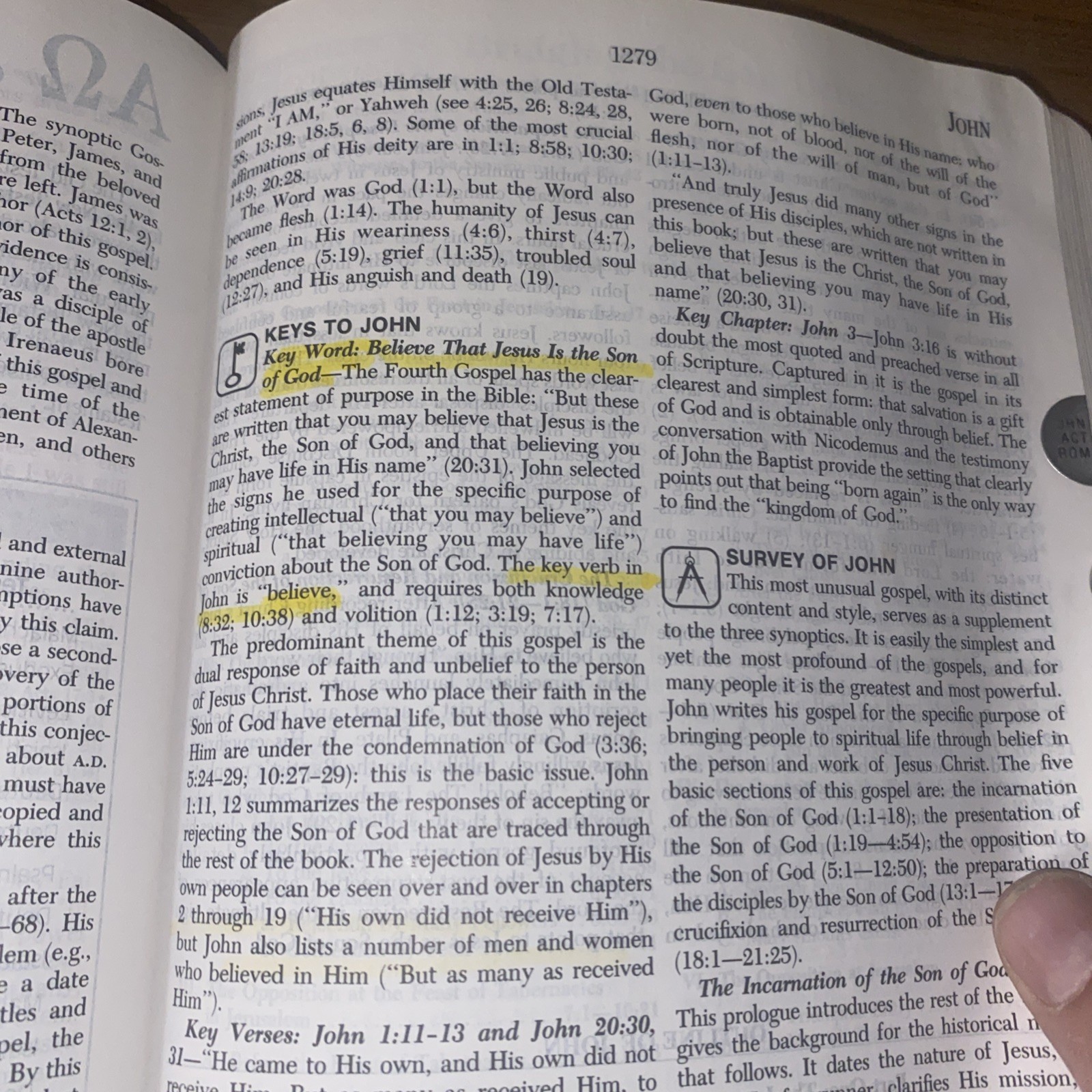 PROPHECY STUDY BIBLE NKJV NELSON 1465B GENUINE BONDED LEATHER JOHN HAGEE INDEXED