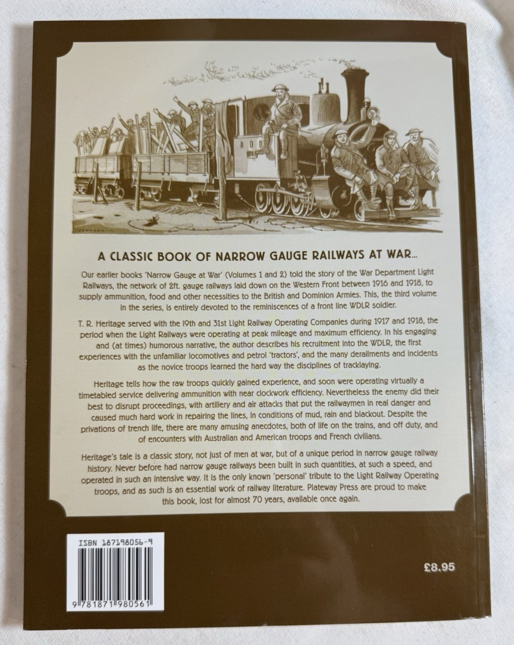 The Light Track From Arras by T R Heritage – 19th + 31st Light Railway Co in WW1