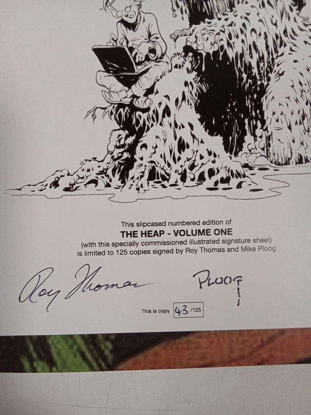 The Heap Vol. 1 Roy Thomas & Mike Ploog Signed Book 43/150 Very Rare!! -DK#