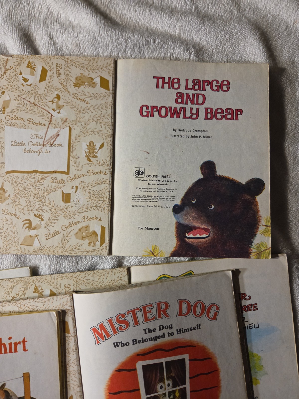 Little Golden Books Lot of 4 Hardcover Vintage 1976-1980