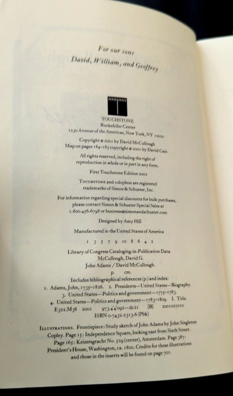 2001 John Adams Paperback By David McCullough