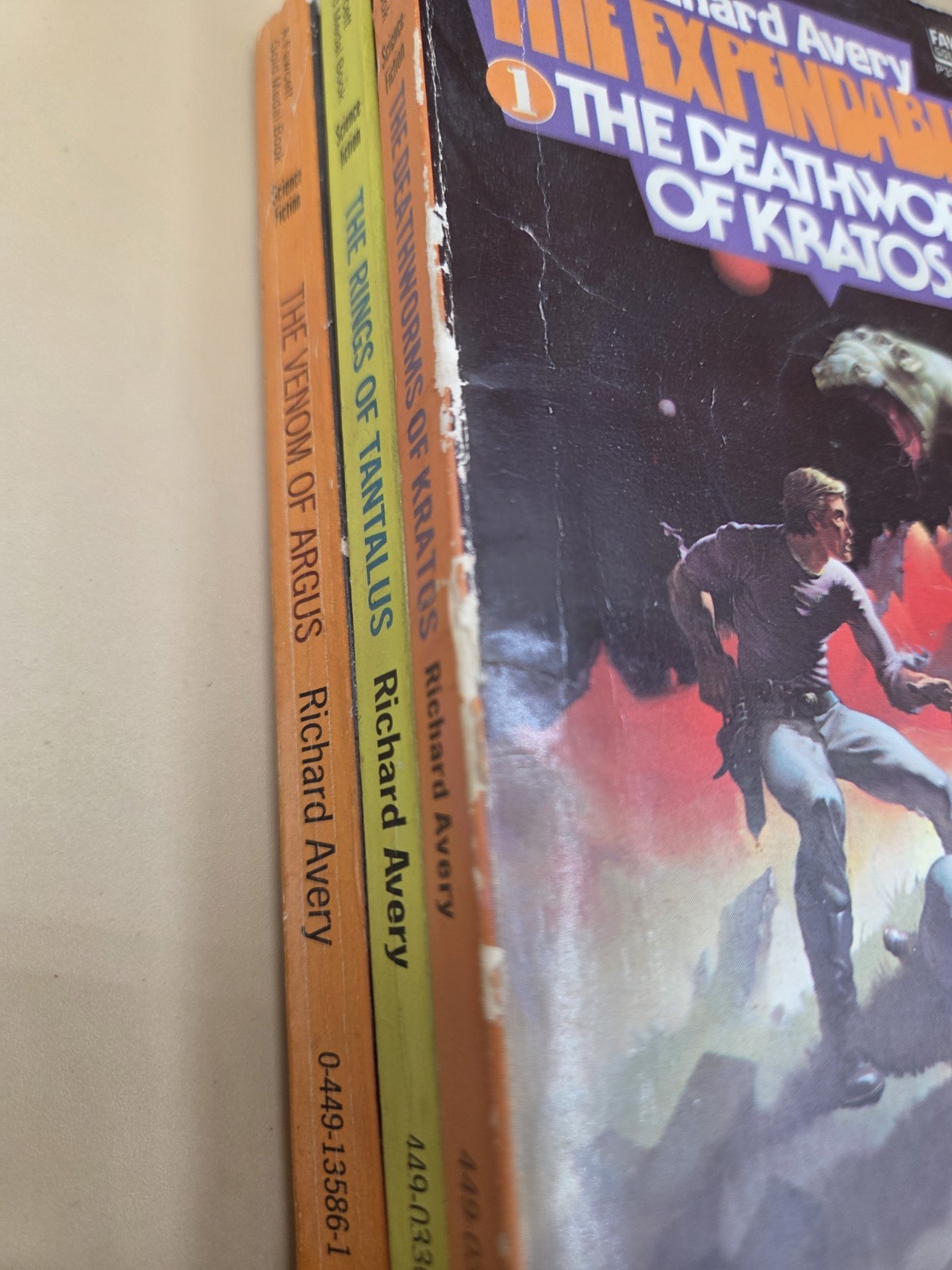 Vintage The Expendables Series Lot of 3 Books by Richard Avery 1975!