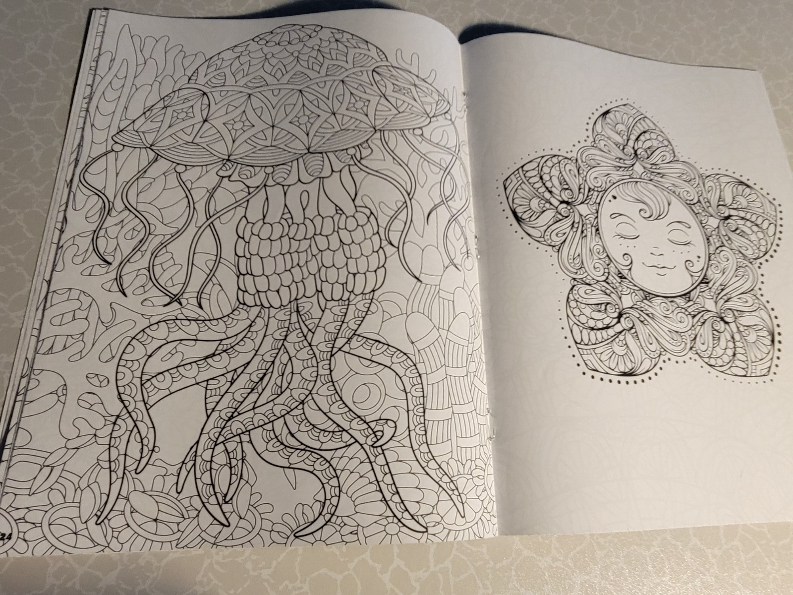 BRILLIANT ESCAPES – ADULT COLORING BOOK -48 Pages Of Summer – Suns, Animals-MORE