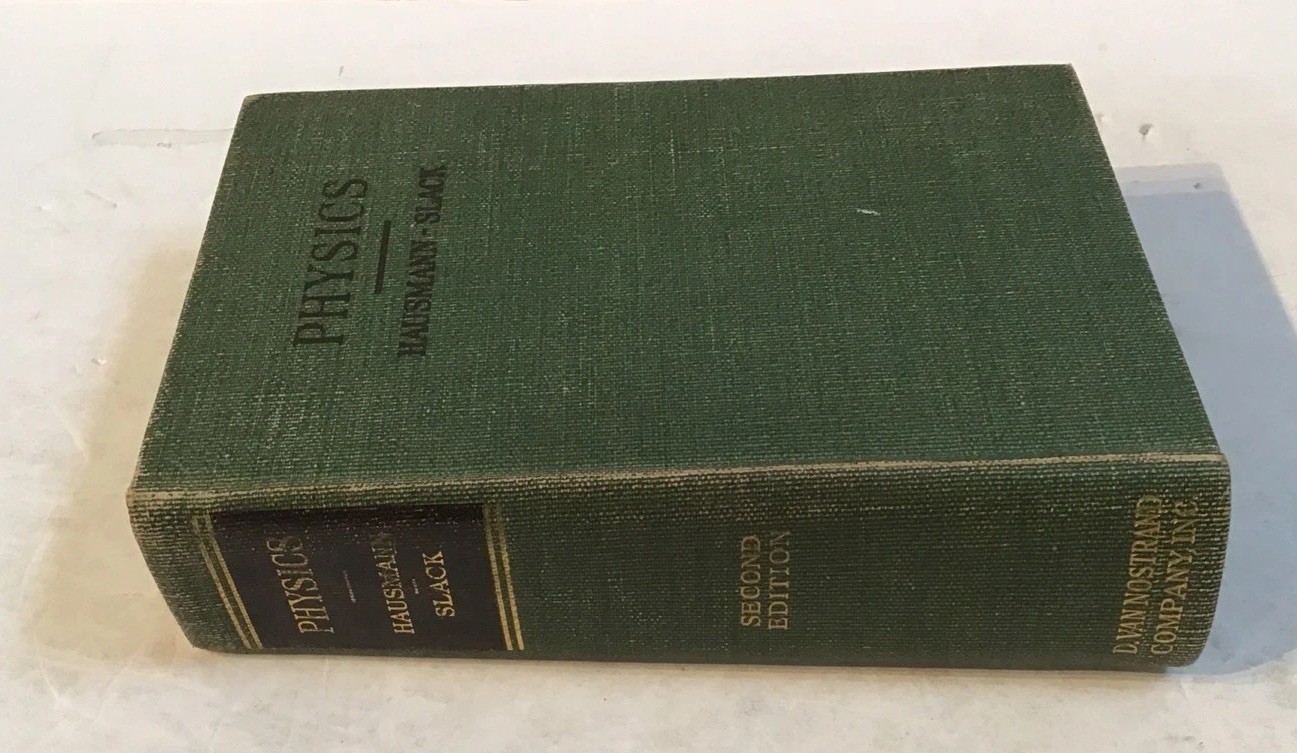 Physics, 1939, 756 pages with illustrations. Science VTG Shows Wear -writing