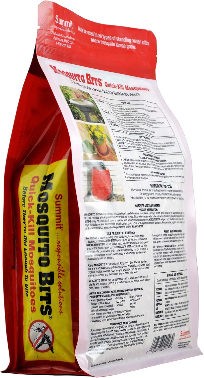 30oz Mosquito Bits Insect Control Granules for Standing Water Larvae Treatment