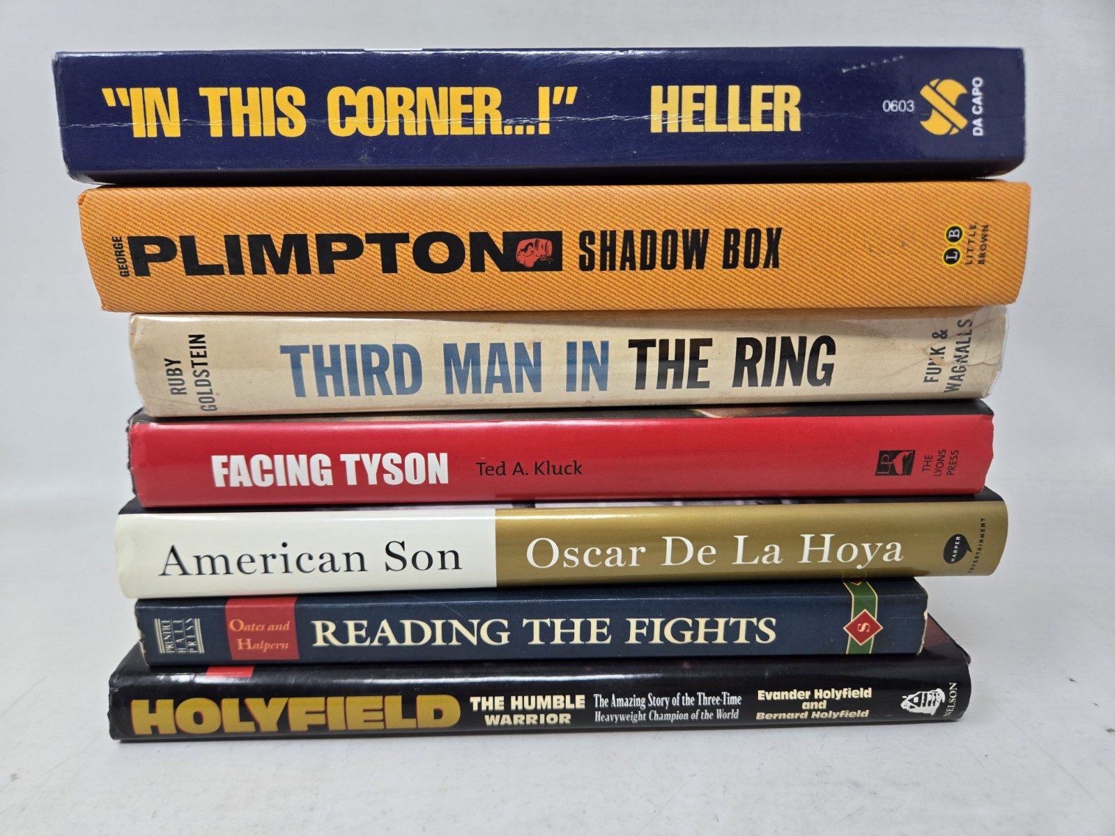 7 books THE HISTORY OF BOXING Boxers De La Hoya Mike Tyson Evander Holyfield
