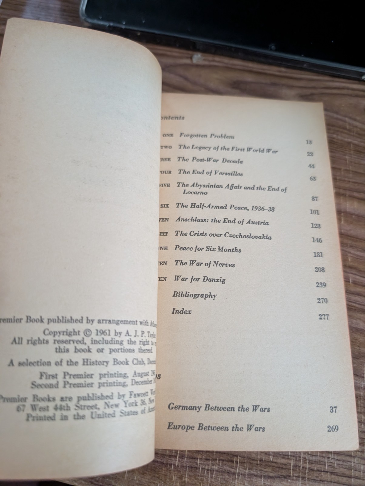 The Origins Of The Second World War – A.J.P. Taylor (1963, Paperback)