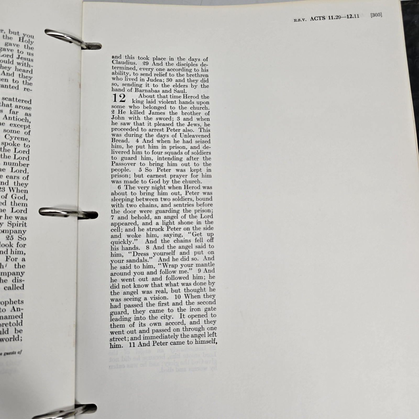 The New Covenant New Testament RSV Wide Margin 3 Ring Binder 1962 Looseleaf