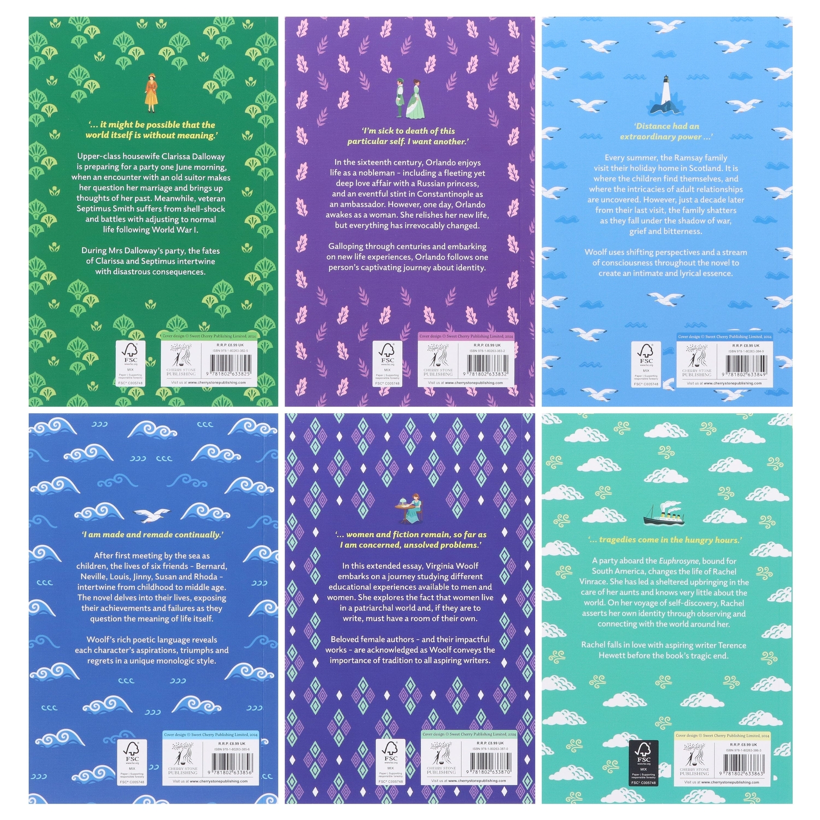 The Virginia Woolf Collection 6 Books Box Set – Ages 8+ – Paperback
