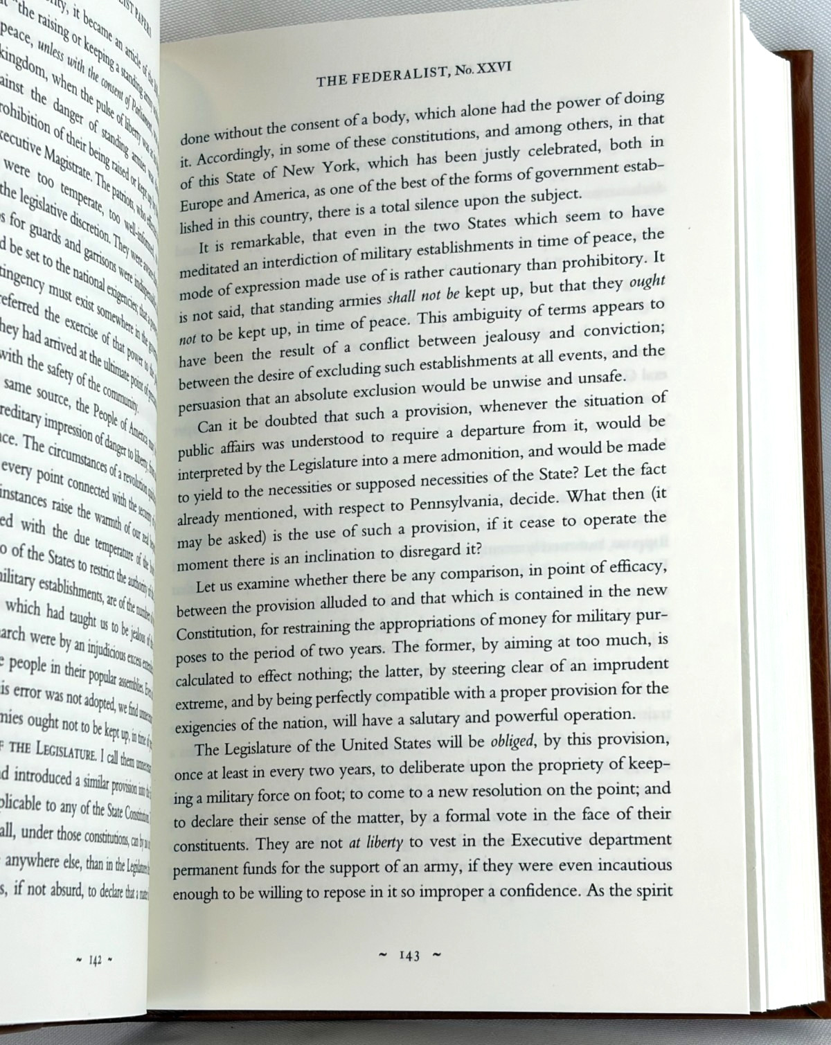 THE FEDERALIST PAPERS Alexander Hamilton James Madison Soft Faux Leather NEW