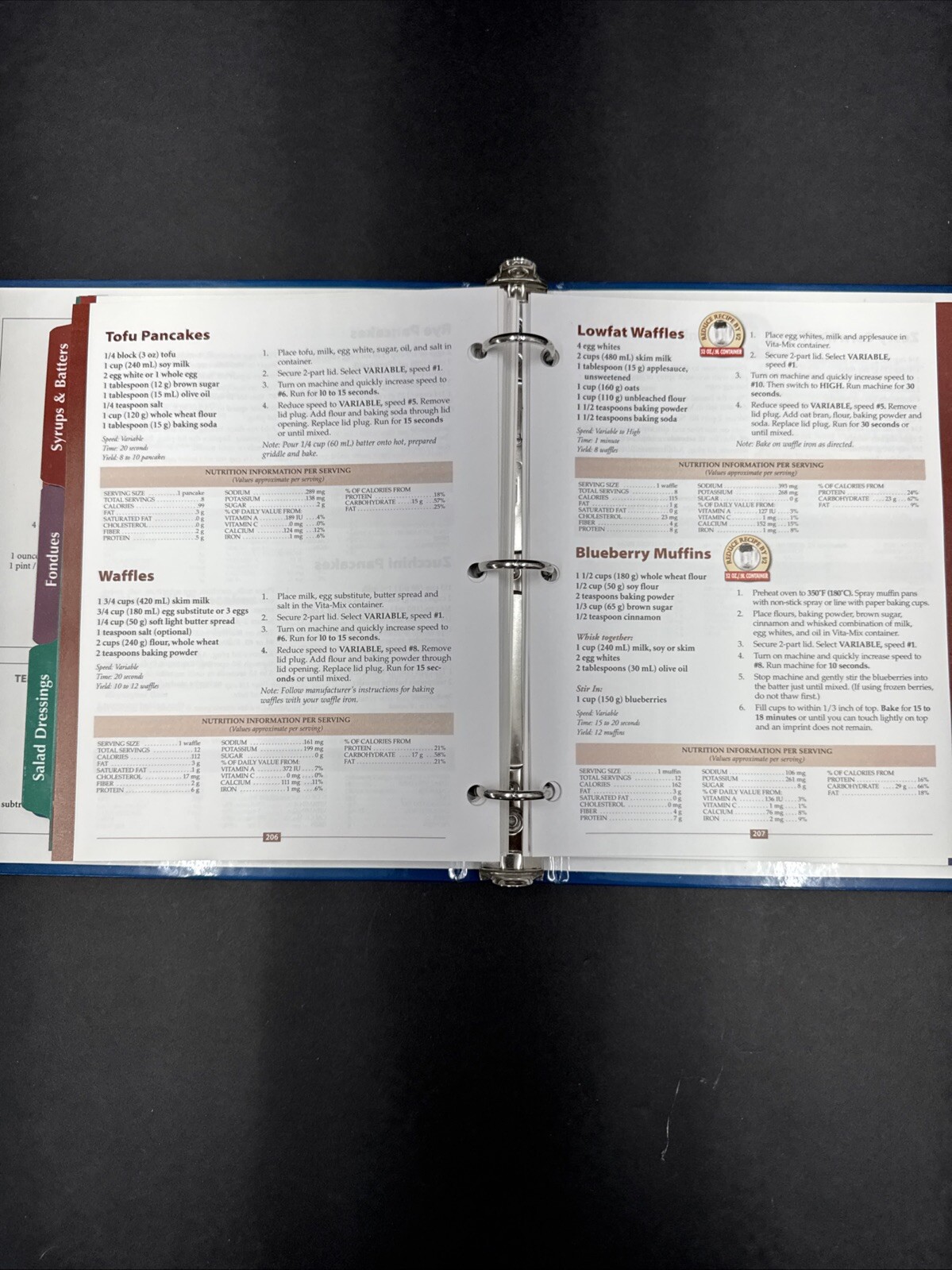 Vita-Mix Whole Food Recipes For Better Living 3-Ring Binder 2007 Cookbook & DVD