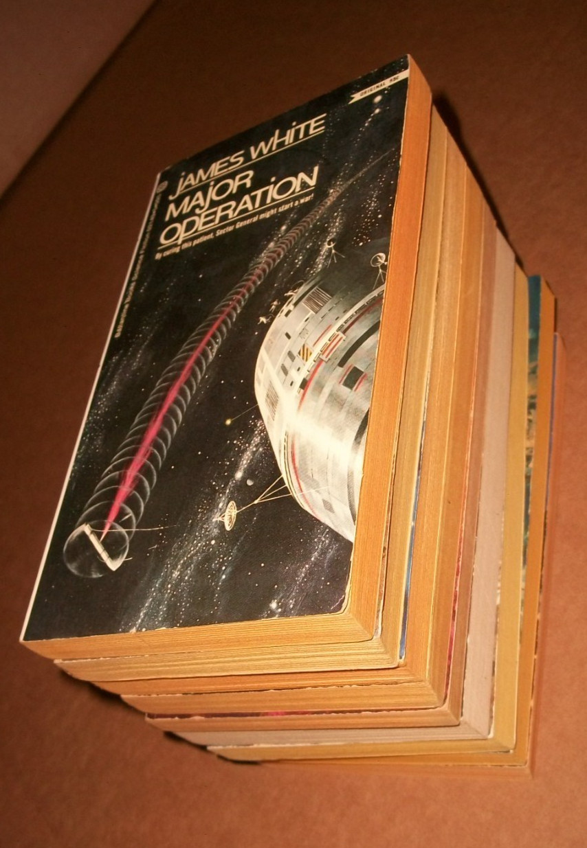 9 paperback lot James White (1928-99) SF author vtg all 1st early 57-82 PB VG EX