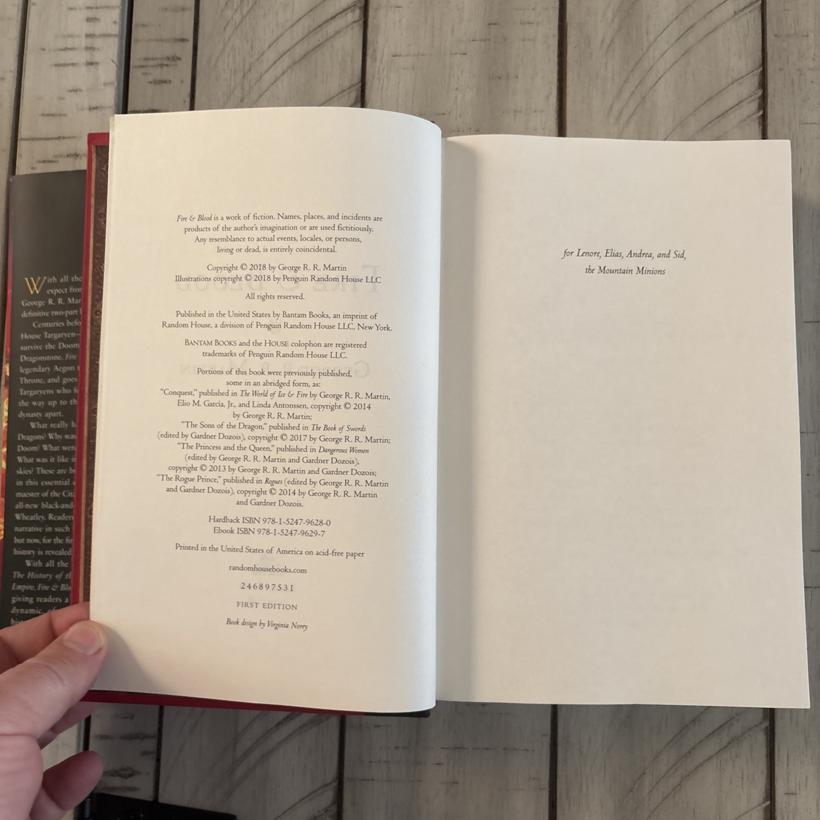 Fire & Blood by George R.R. Martin HC and DJ – First Edition / Printing