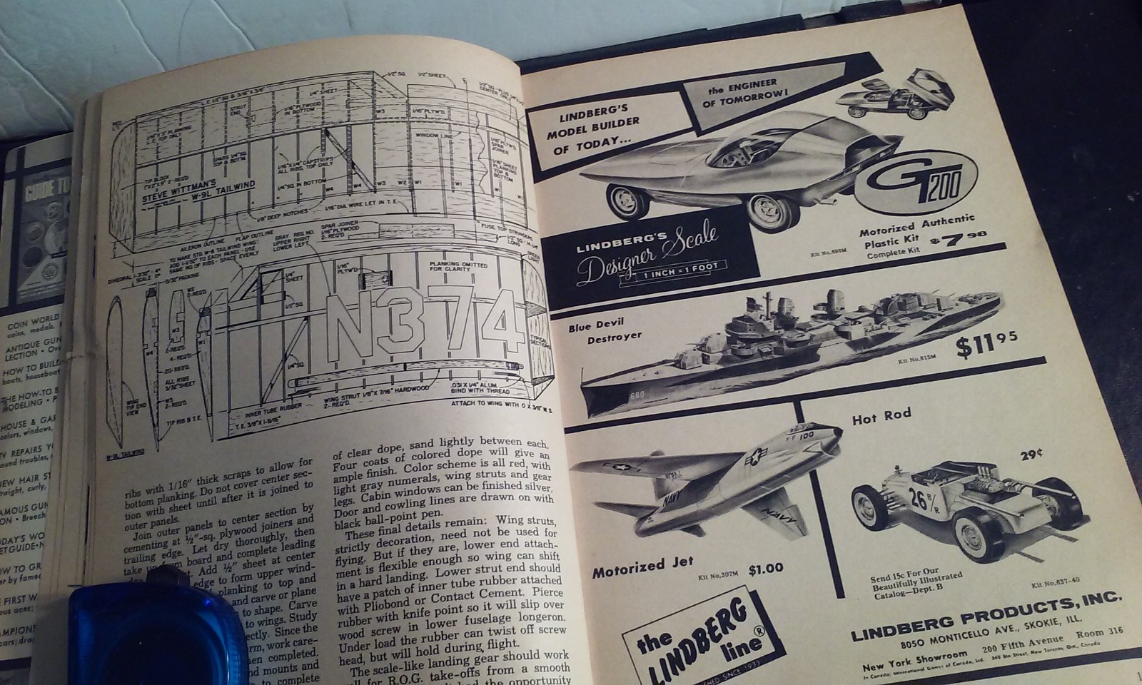 Handbook for Model Planes Boats and Cars Bill Winter / Fawcett 1965 112-pages