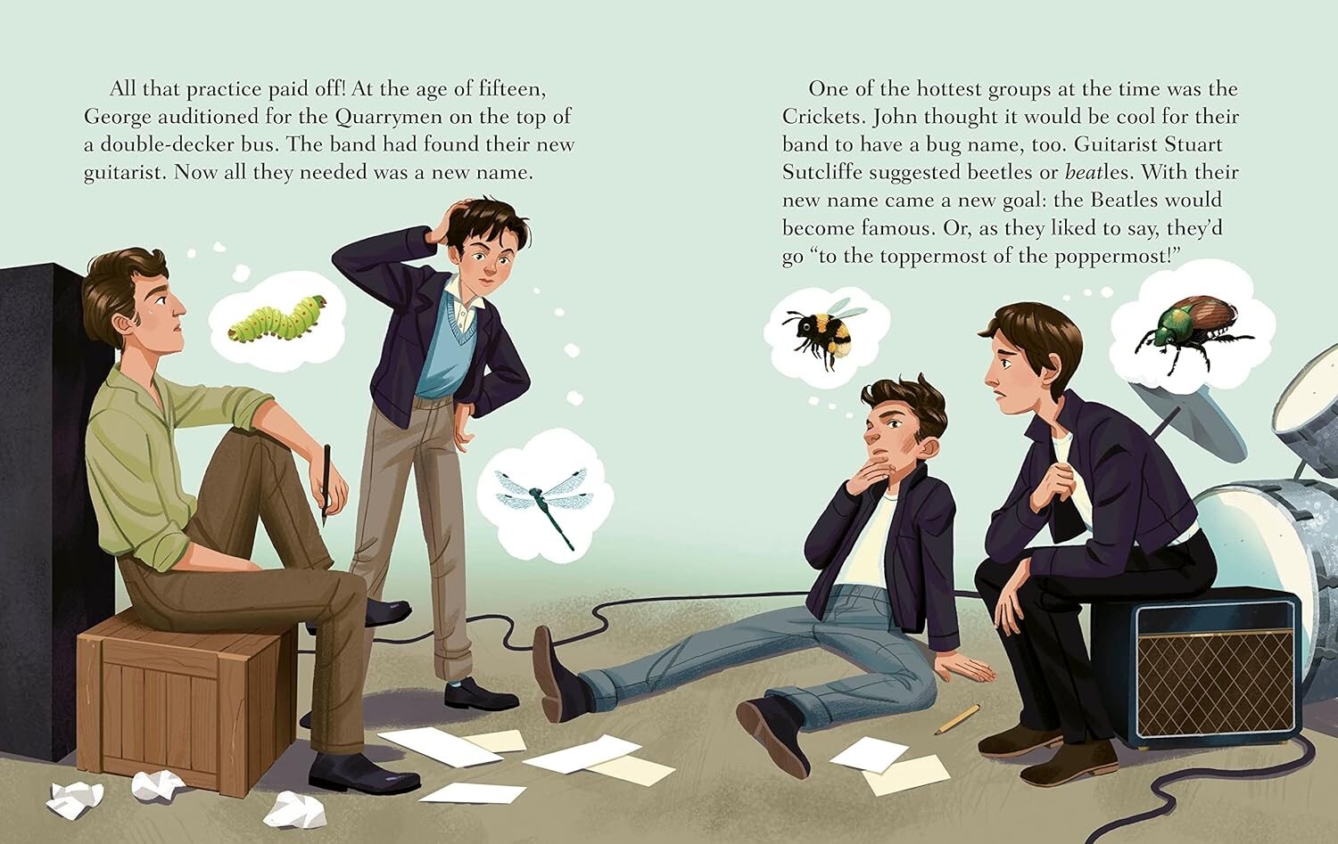 The Beatles: A Little Golden Book Biography Multicolor