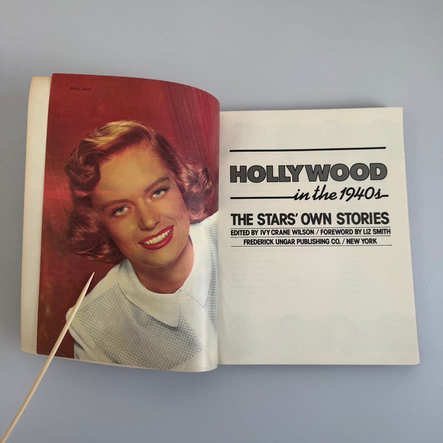 Hollywood in the 1940s Stars‘ Own Stories Wilson 1980 Film History Ungar ARC