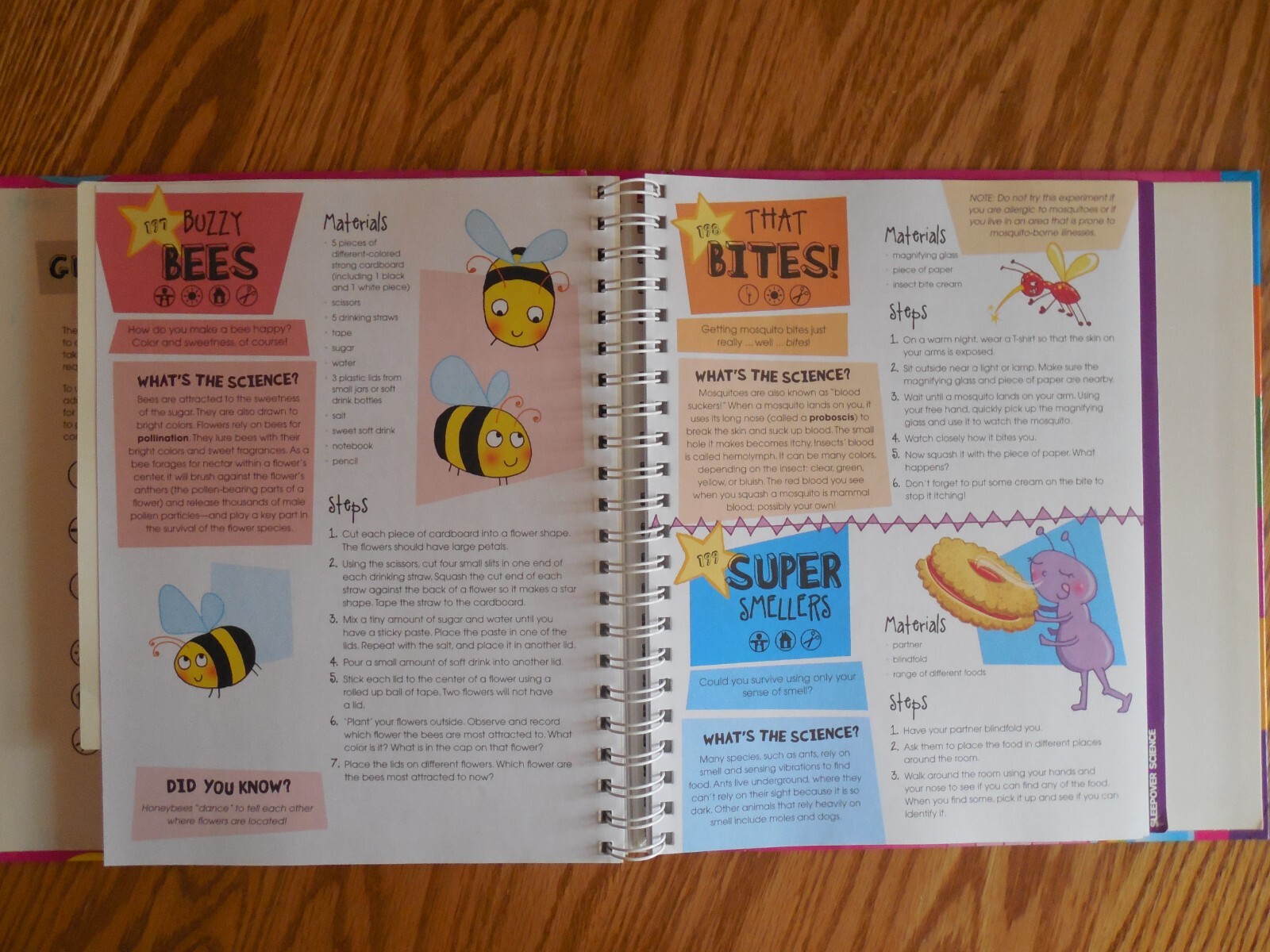 Hinkler Books „Funky Science“ for Girls with 280+ Experiments HC Spiral Book