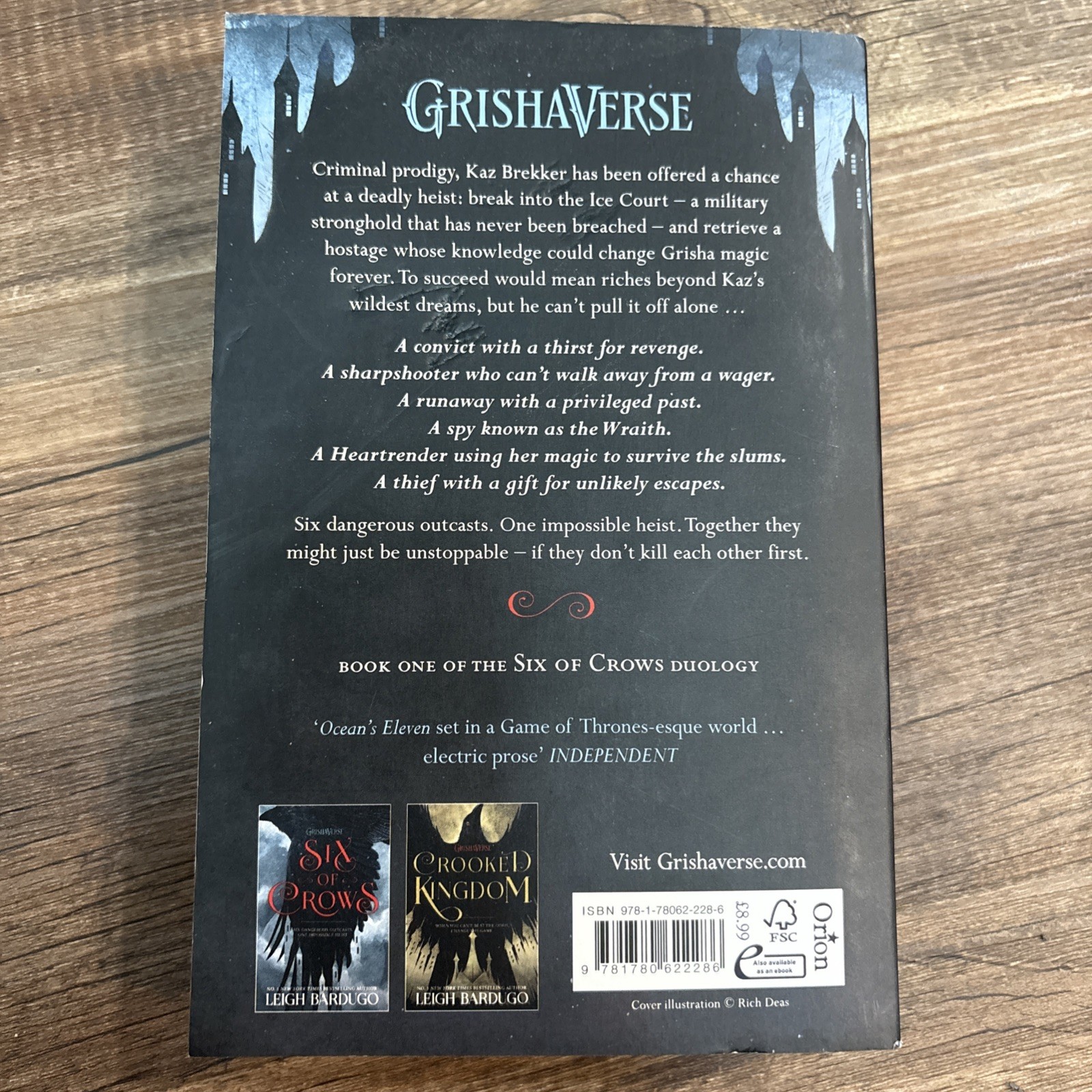 Six of Crows – Paperback By Bardugo, Leigh – VERY GOOD