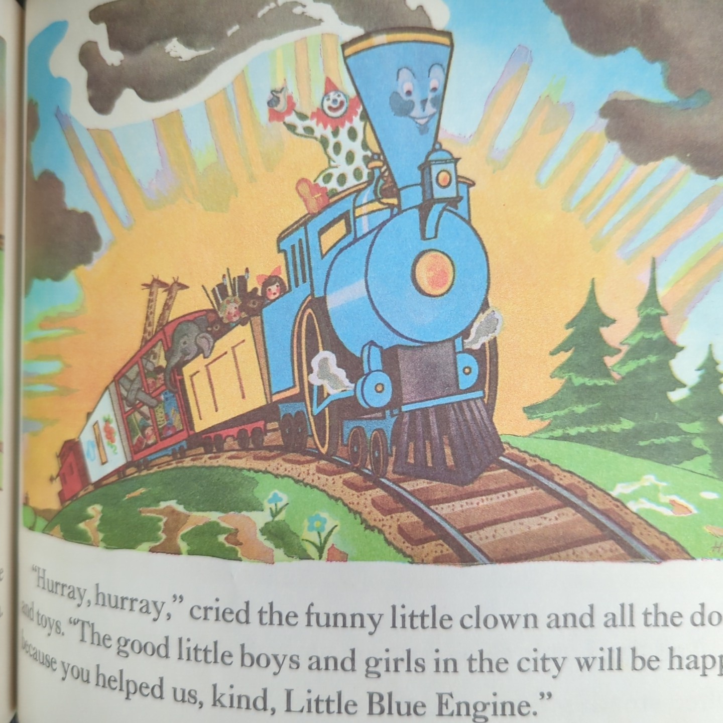 Vintage 1960s Little Engine That Could Book Watty Piper 1961 Platt & Munk NY
