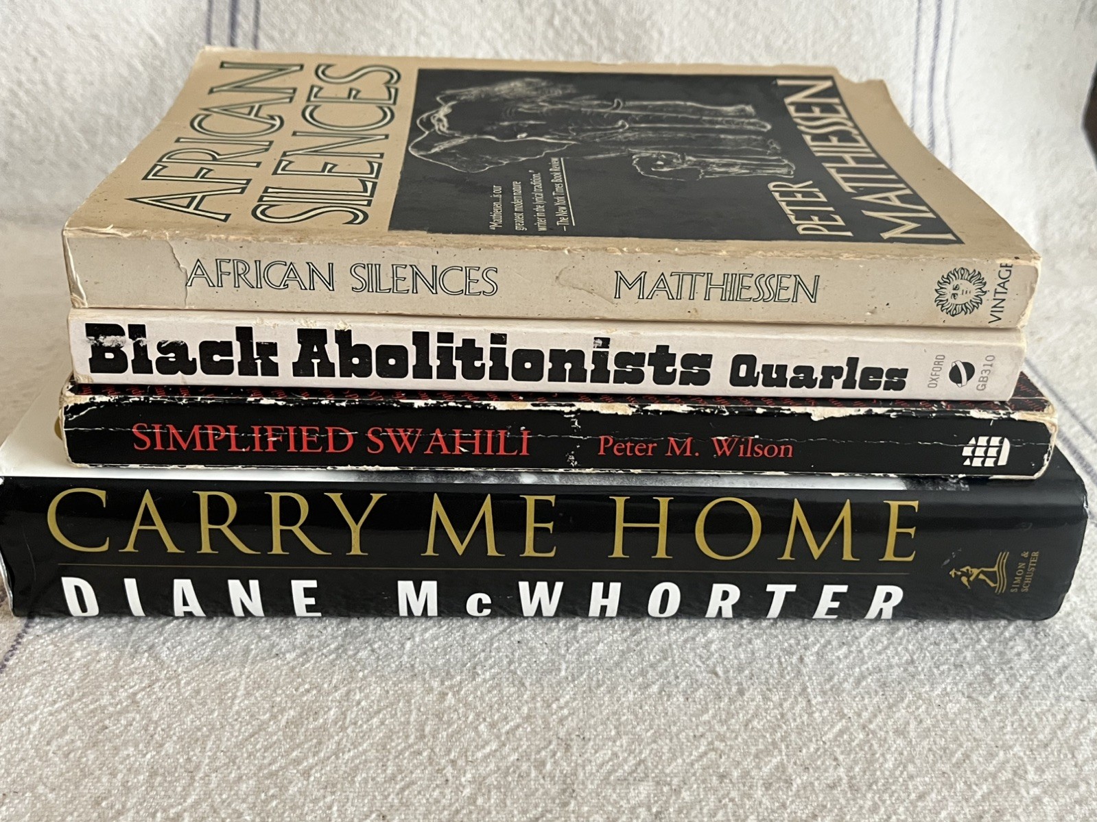 Vintage African and U.S. Black History Civil Rights Books Lot 4 Slavery Wildlife