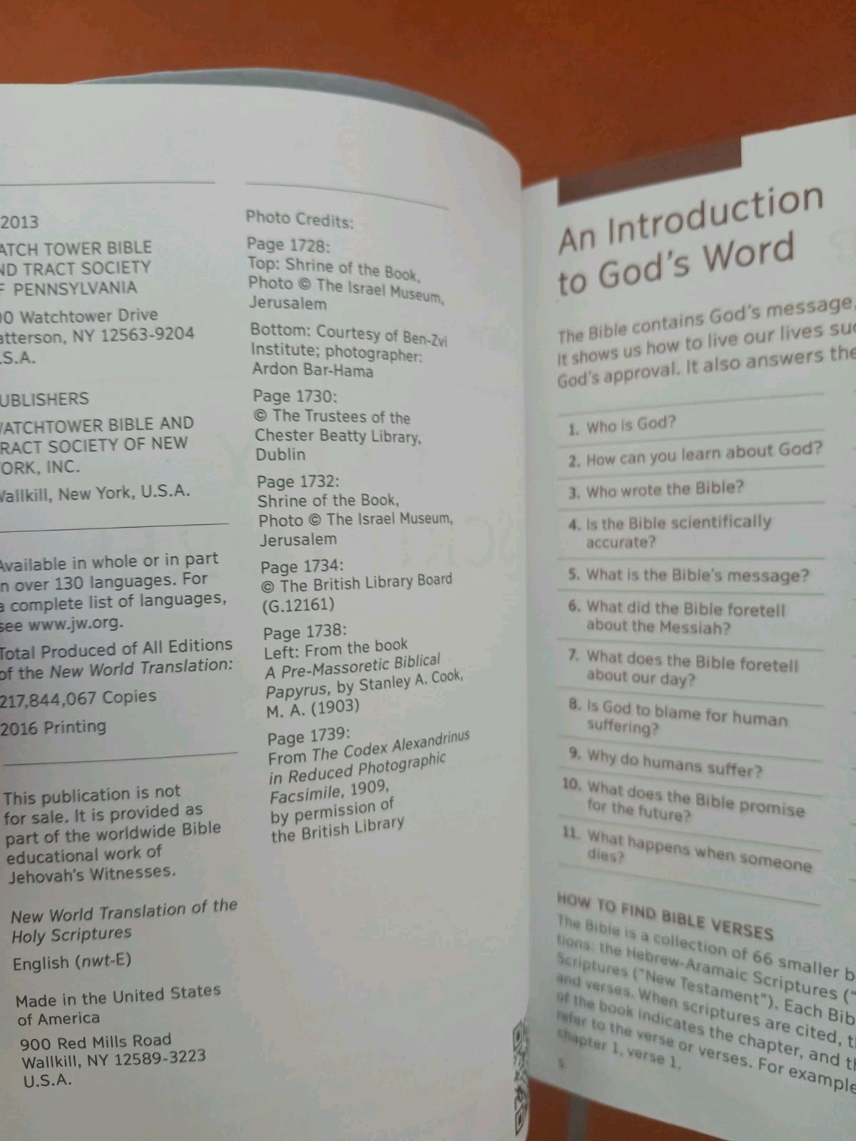 New World Translation of the Holy Scriptures, 2013 Watch Tower Compact Jehovahs
