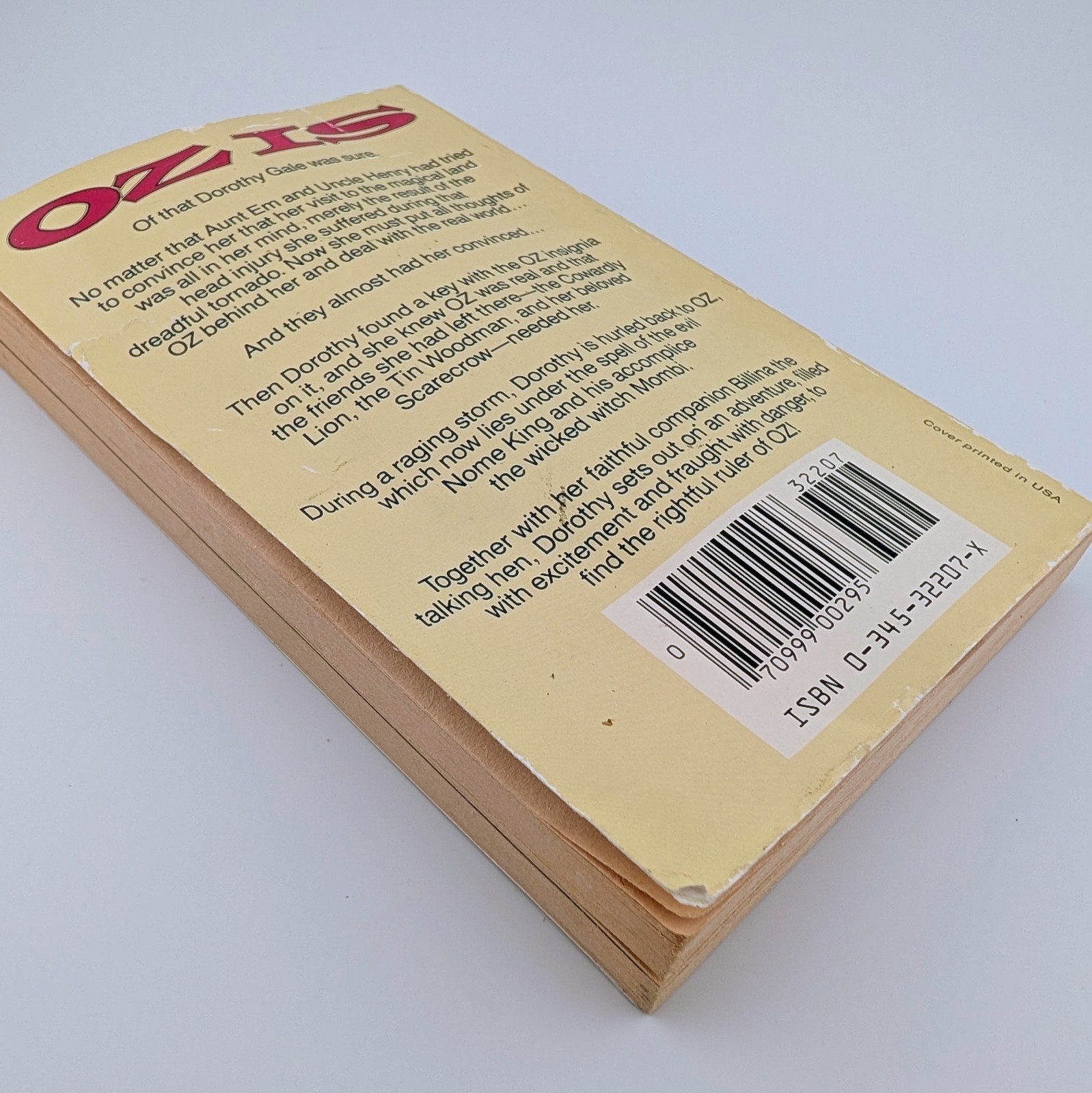 Return to Oz: A Novel – Joan D Vinge Del Rey 1985 VTG Movie Tie-In, 1st Ed. PB
