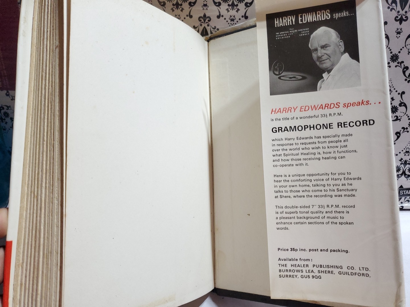 A Guide to Understanding and Practice of Spiritual Healing Harry Edwards 1974