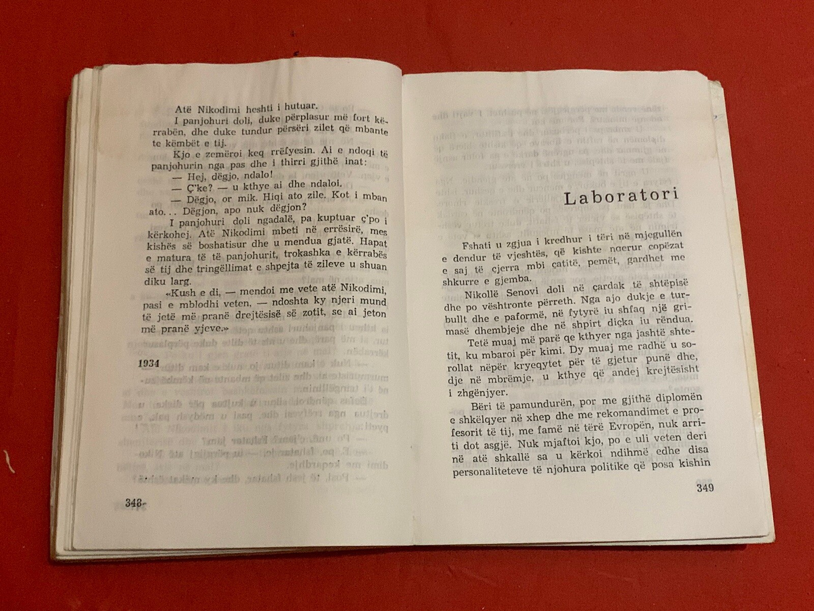 OLD ALBANIAN BOOK-TREGIME E NOVELA-ELIN PELIN-ALBANIAN LANGUAGE-366 pages