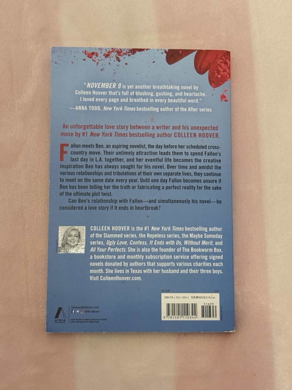 Colleen Hoover November 9: A Novel Paperback