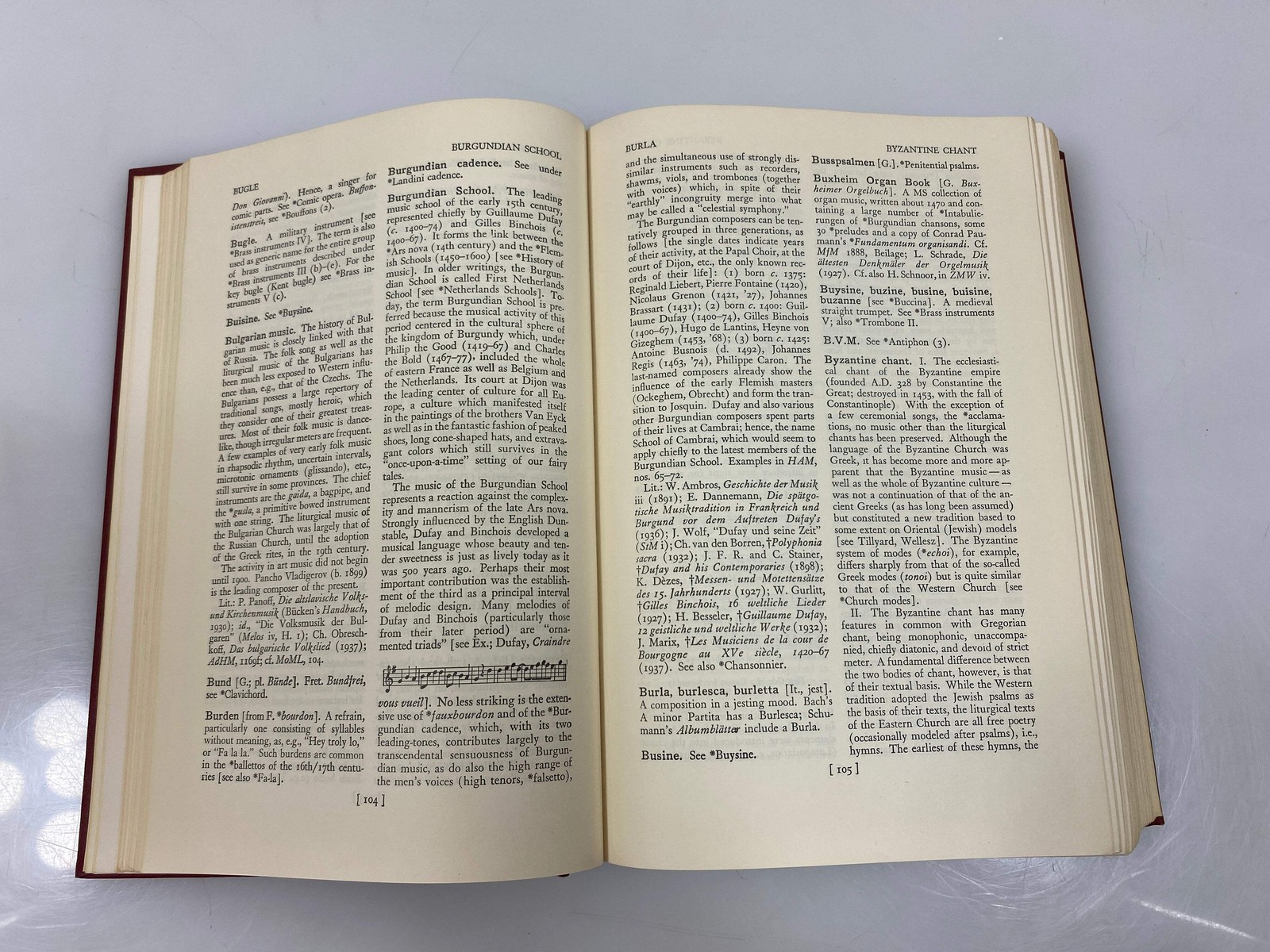 Harvard Dictionary of Music by Apel Ex-library 1964 HC