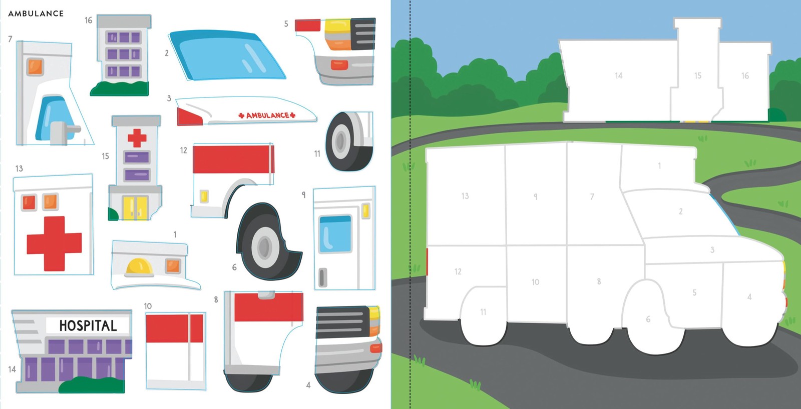 My First Color-By-Sticker Book – Cars, Trucks, & Trains various colors