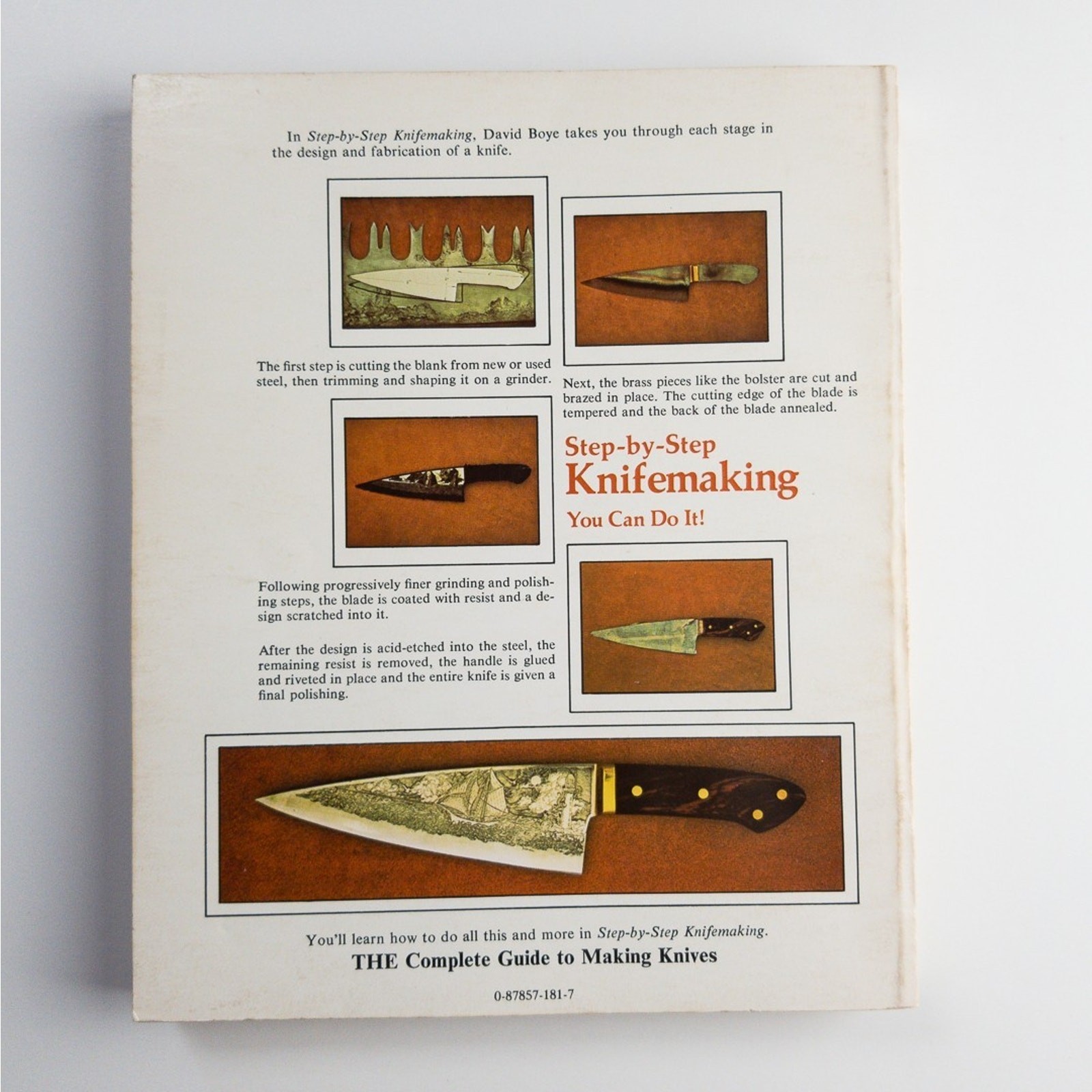 Knife Making DIY | Forging & Bladesmithing Manual 1st Ed TPB | David Boye