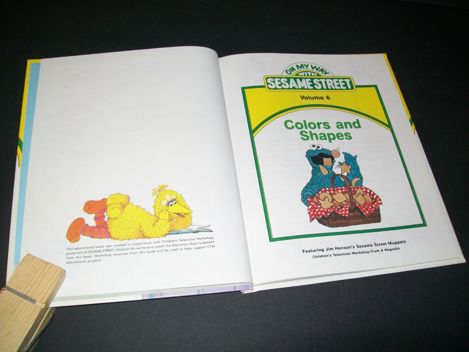 Vintage Sesame Street Books On My Way, Grover, Big Bird 1989 Lot of 6