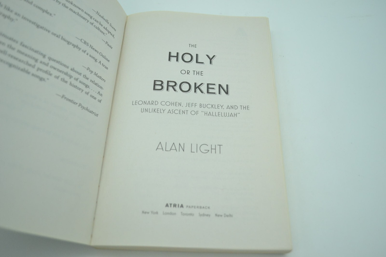 The Holy or the Broken (Paperback, 2013) First Atria Edition, by Alan Light