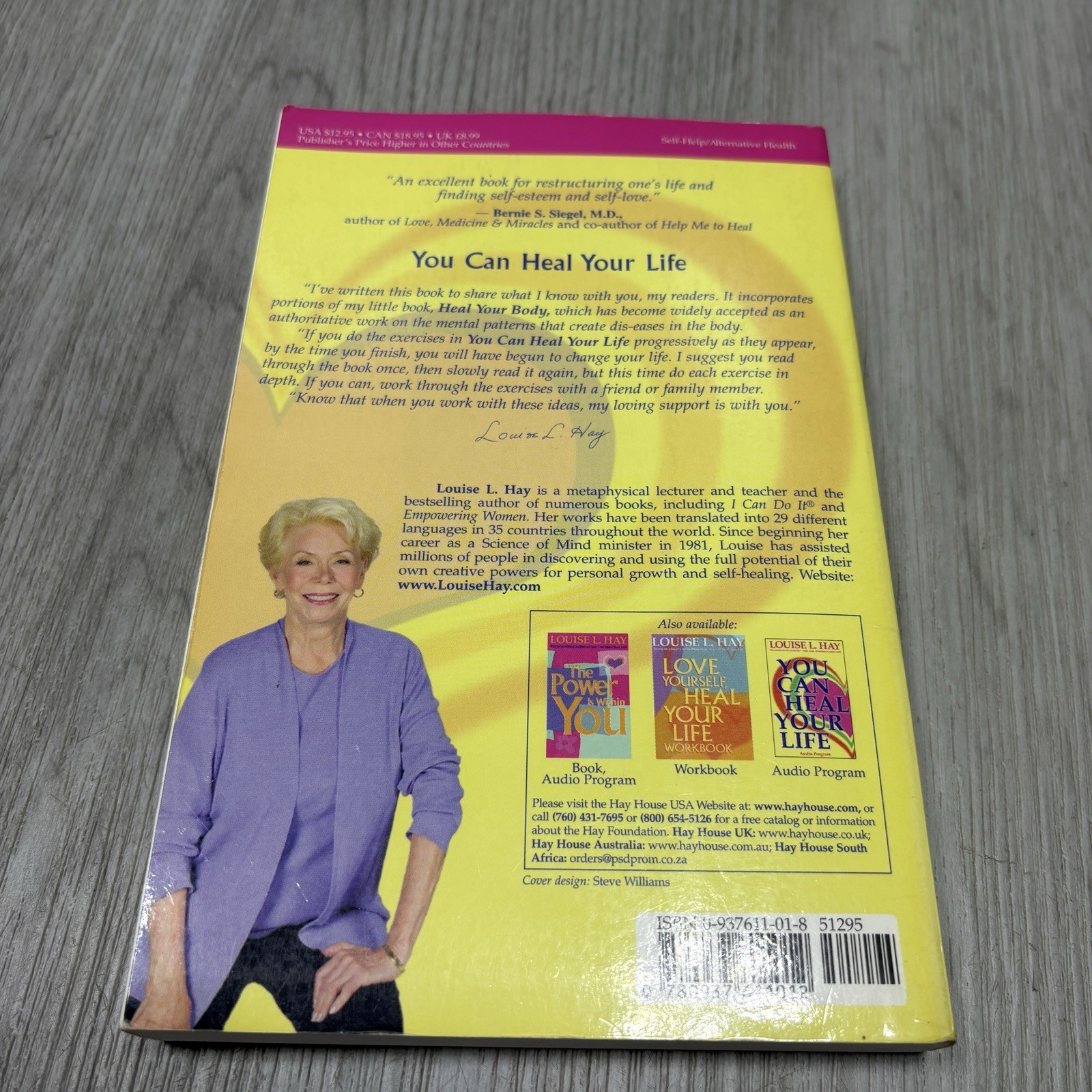 You Can Heal Your Life by Louise L Hay Paperback Self Help Healing Guide Book