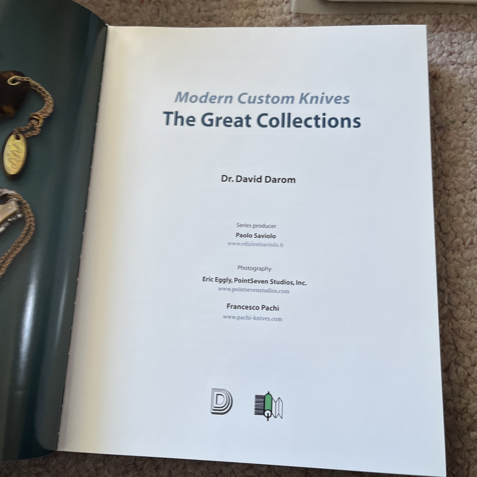 MODERN CUSTOM KNIVES: THE GREAT COLLECTIONS By David Darom – Hardcover