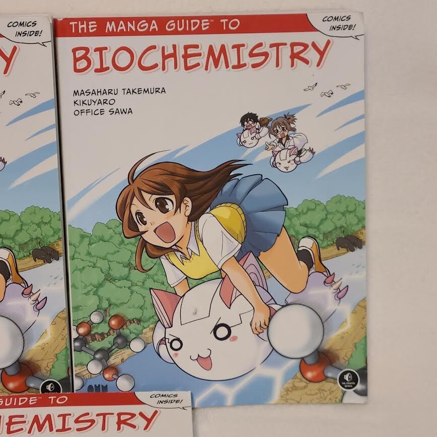 5x The Manga Guide to Biochemistry Book Lot – Takemura, Masaharu, Office Sawa K