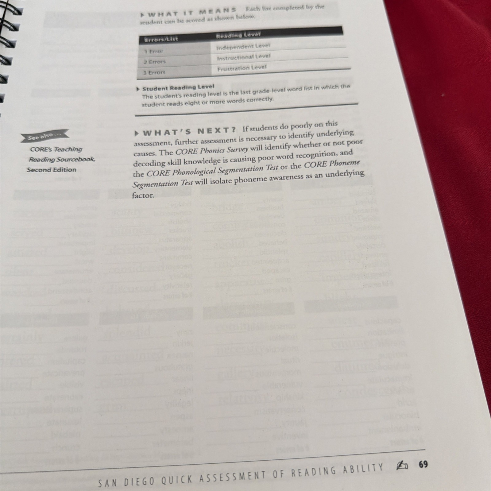 Arena Press Assessing Reading Multiple Measures Revised 2nd Ed Spiral Bound CORE