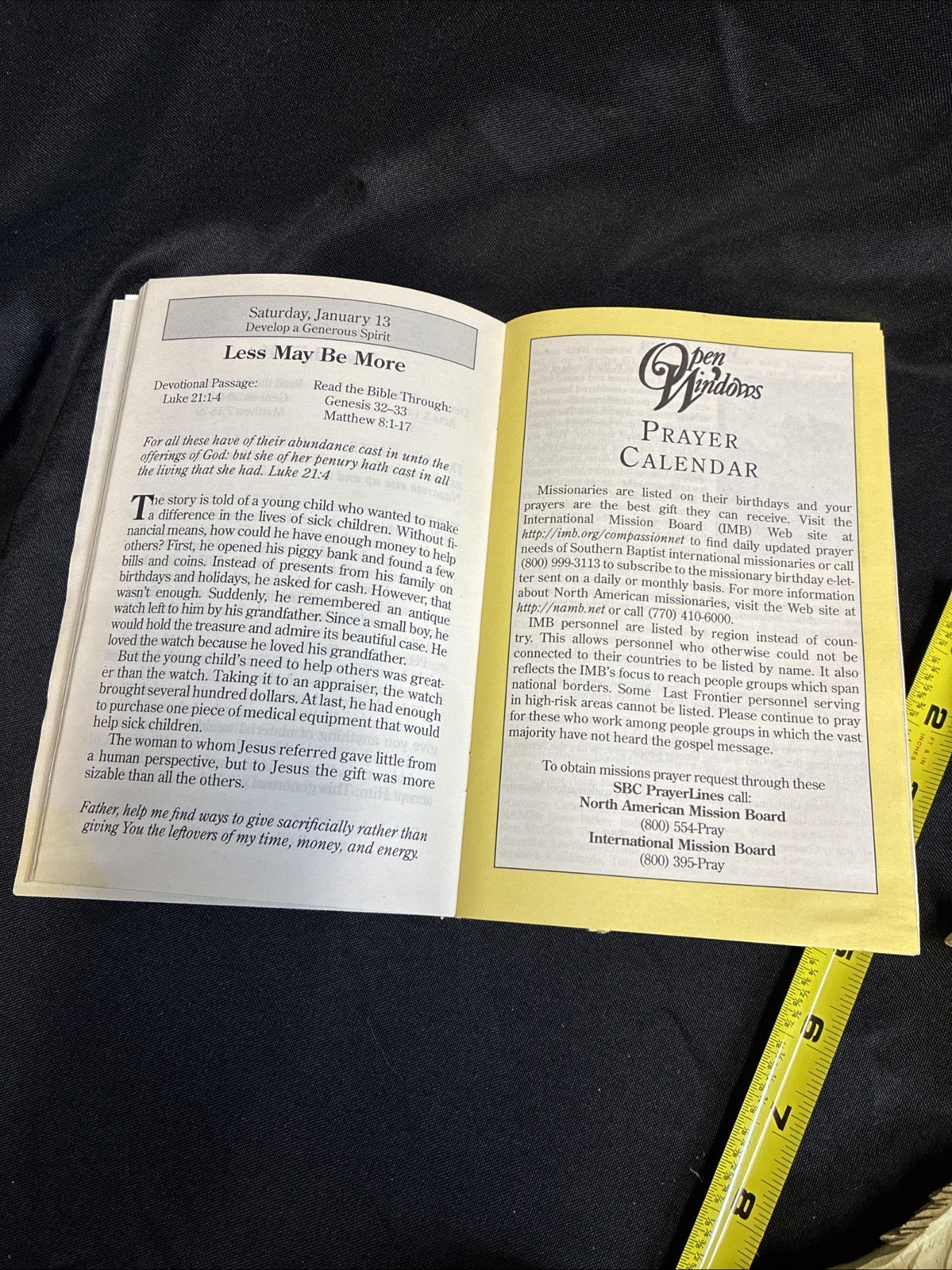 Open Windows Lg Pr Winter 2006-07 Southern Baptist Guide for Personal Devotions