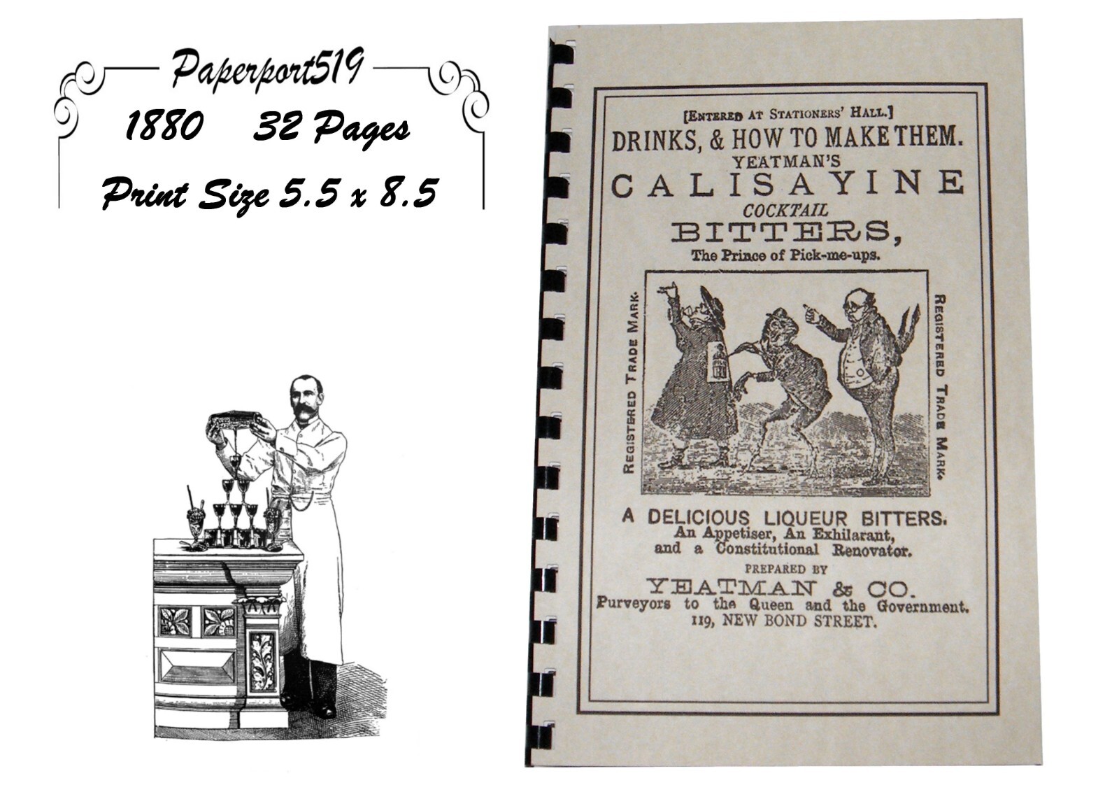 Drinks And How To Make Them „1880“ 32 Pages