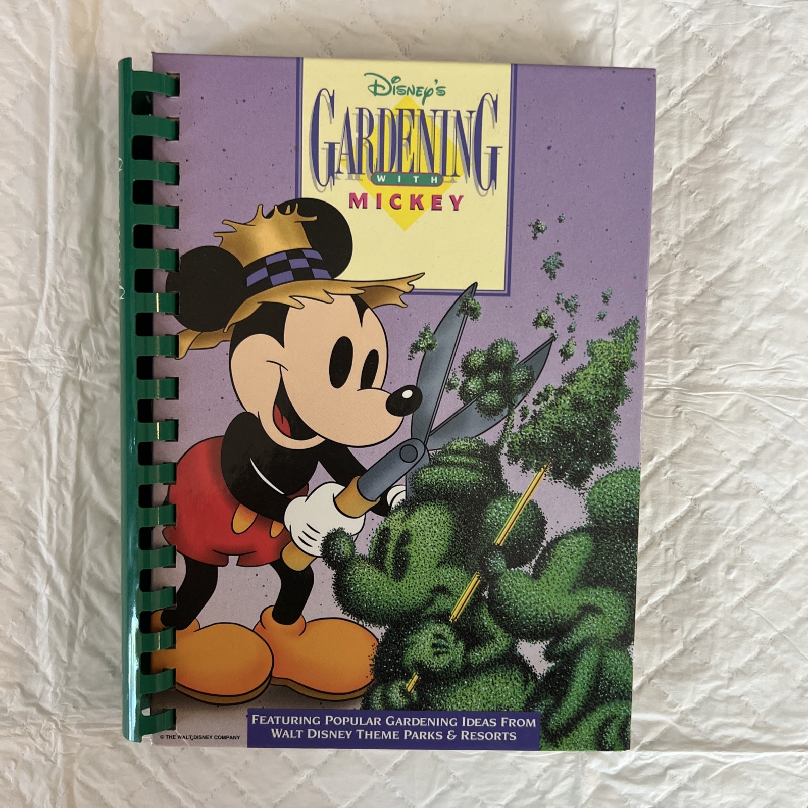 Disney’s Gardening with MICKEY Mouse 1st Edition Hardcover With Spiral Binding