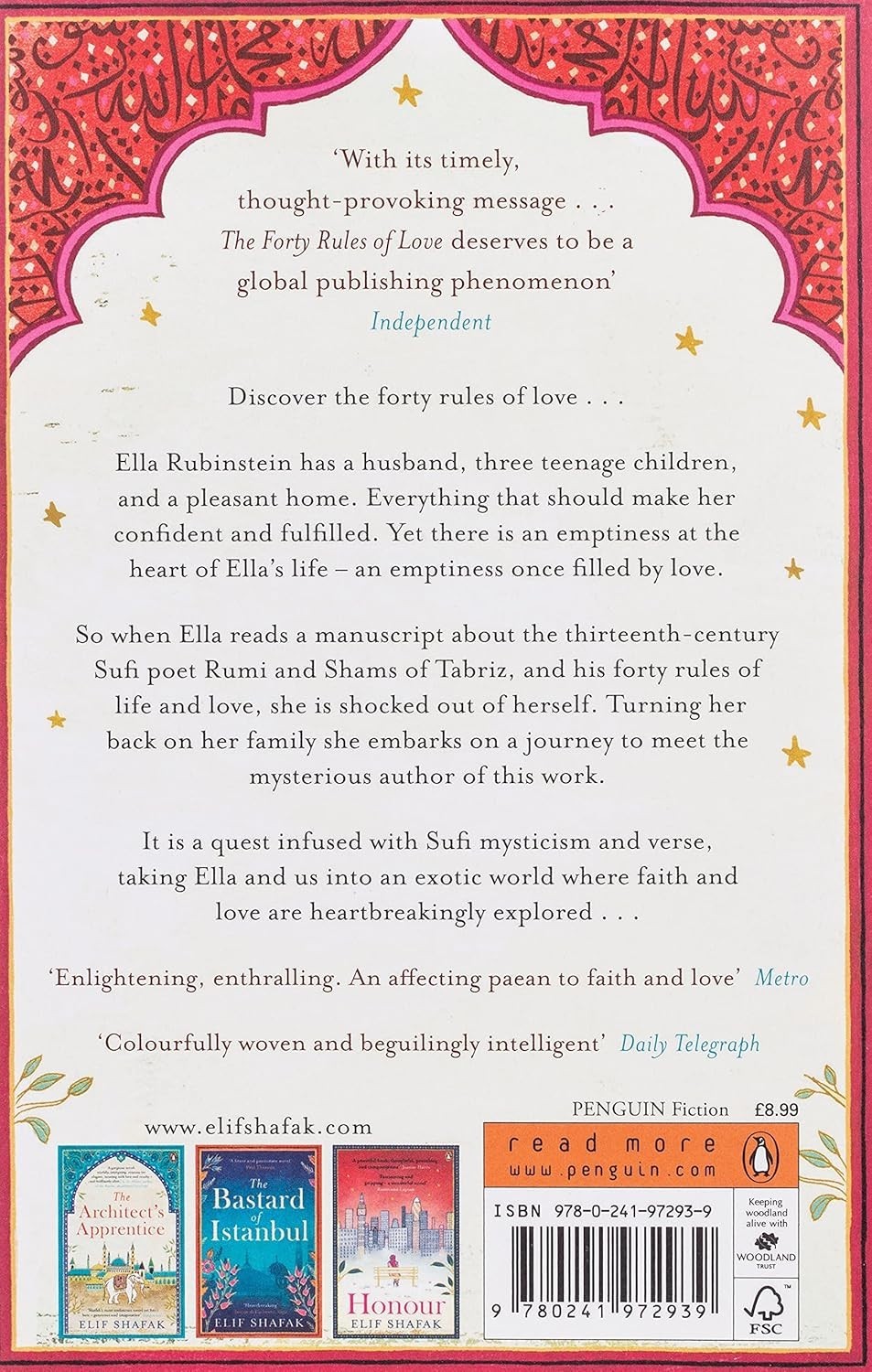 The Forty Rules of Love, by Elif Shafak (Author)