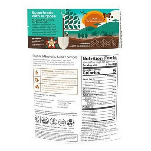 Organic Superfood Plus Sea Veggie Blend 4.2 oz. By The Humble Co