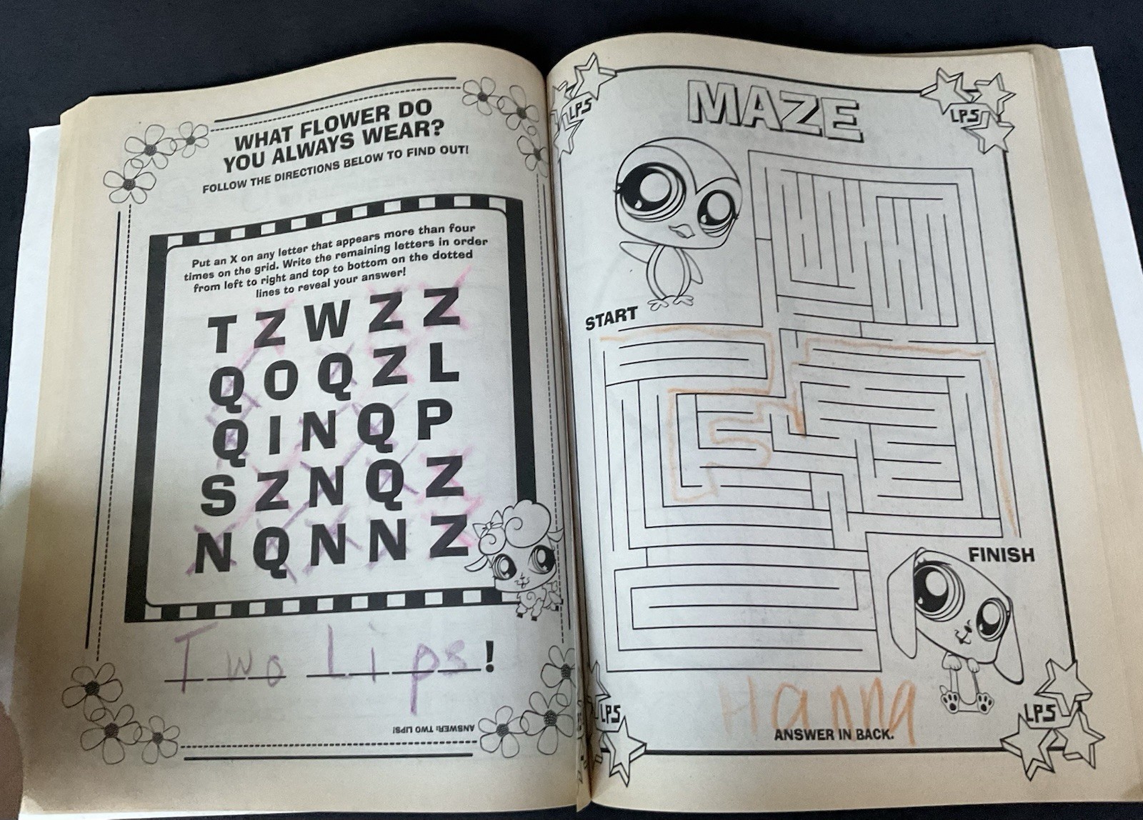 Littlest Pet Shop Coloring & Activity Book 228 Pages 2009 Hasbro Games Mazes