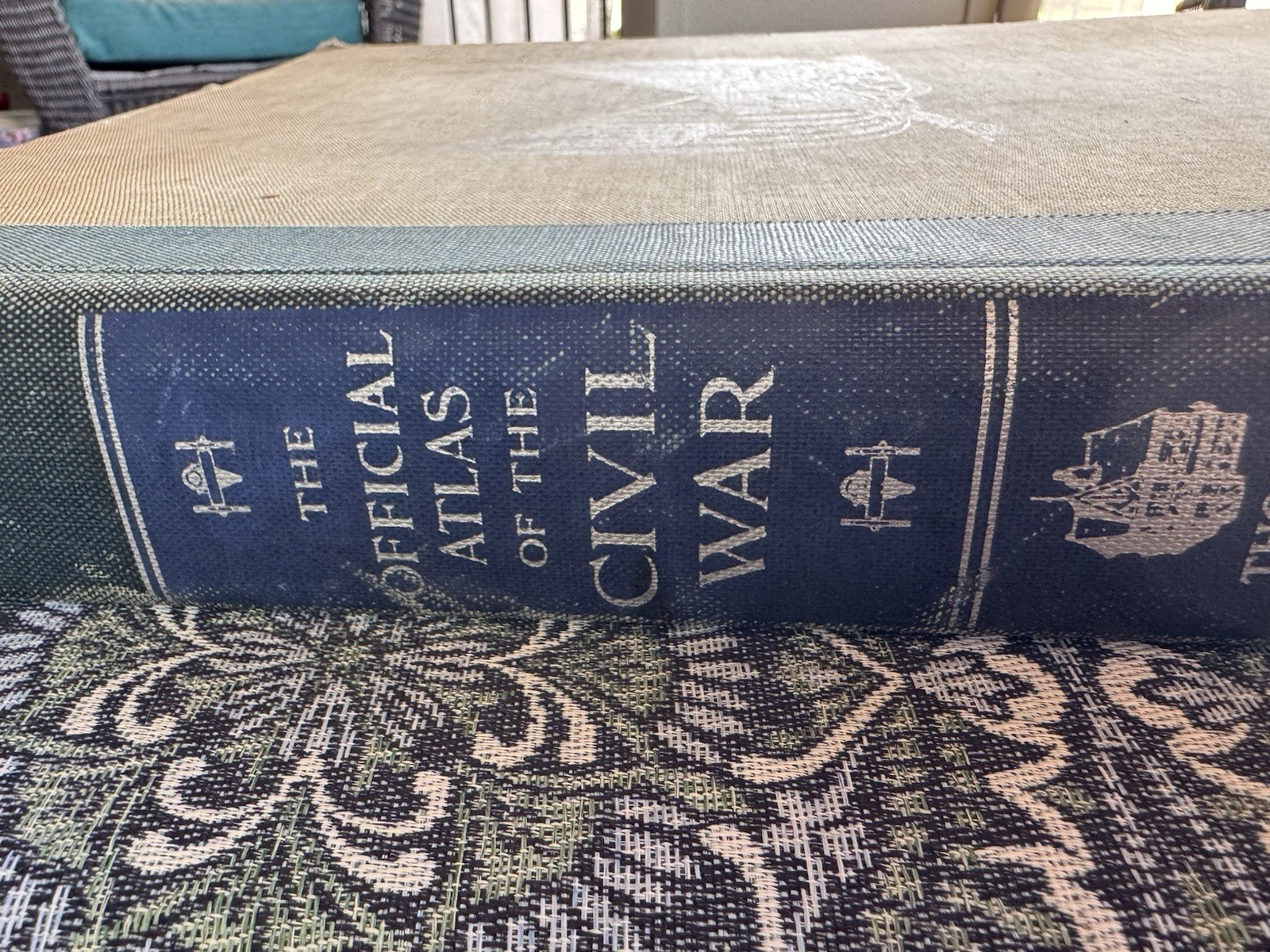 The Official Atlas of the Civil War 1958 1st Edition Huge Map Book Sold As Shown
