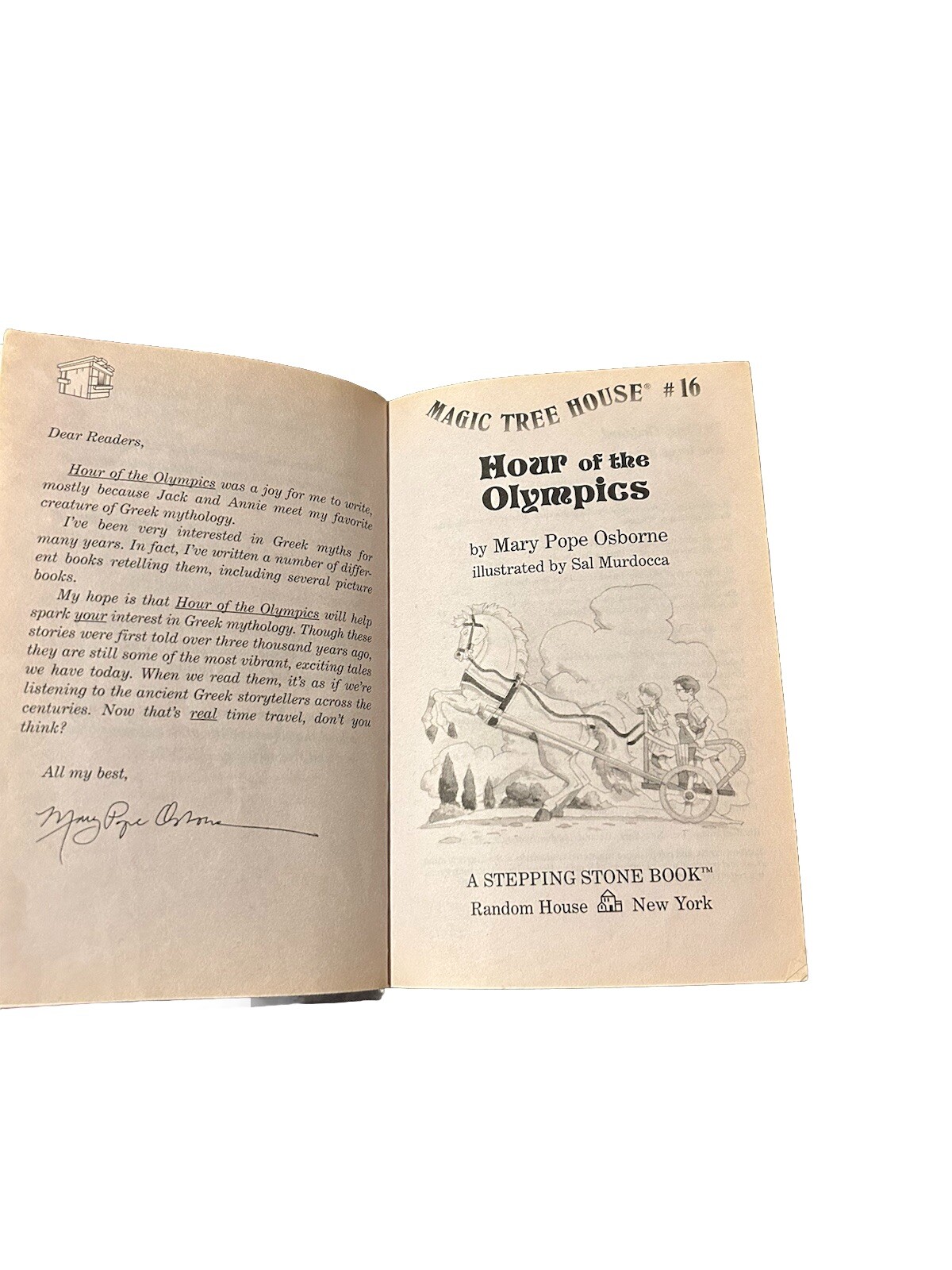 Magic Tree House Ser.: Hour of the Olympics by Mary Pope Osborne Hardcove